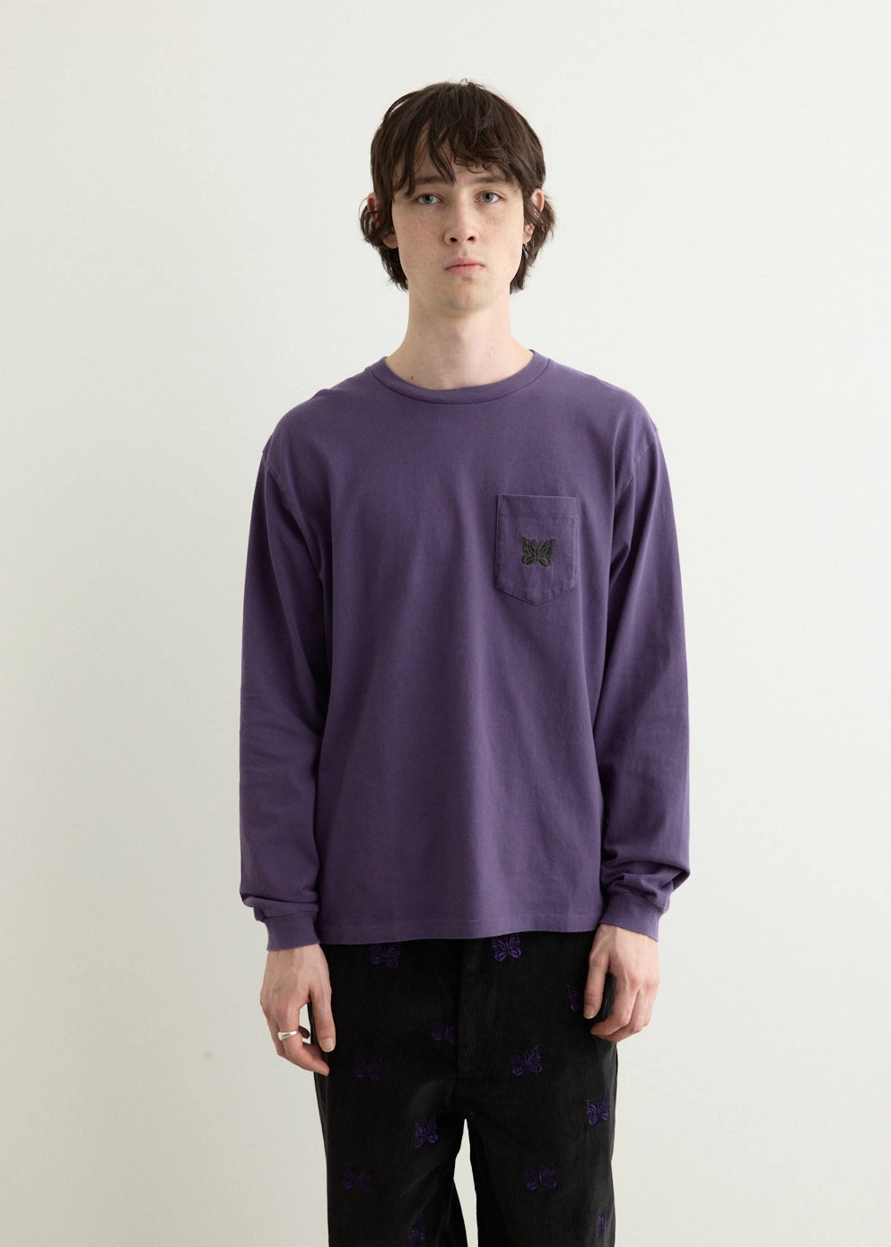 Long Sleeve Pocket T-Shirt Vegan men's clothing