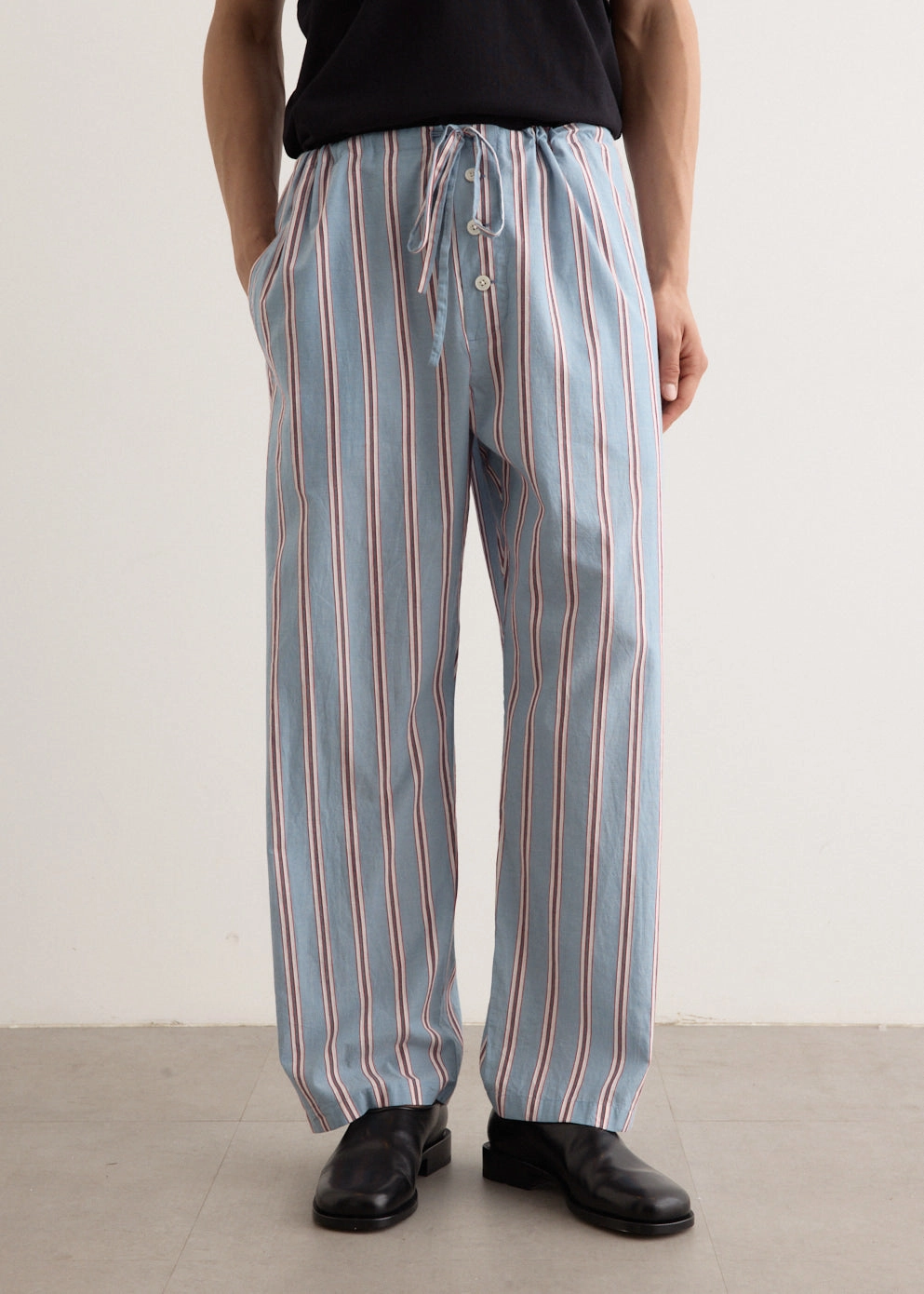 AntiSlipWaistband Organic Cotton Regatta Stripe Pyjama Pants