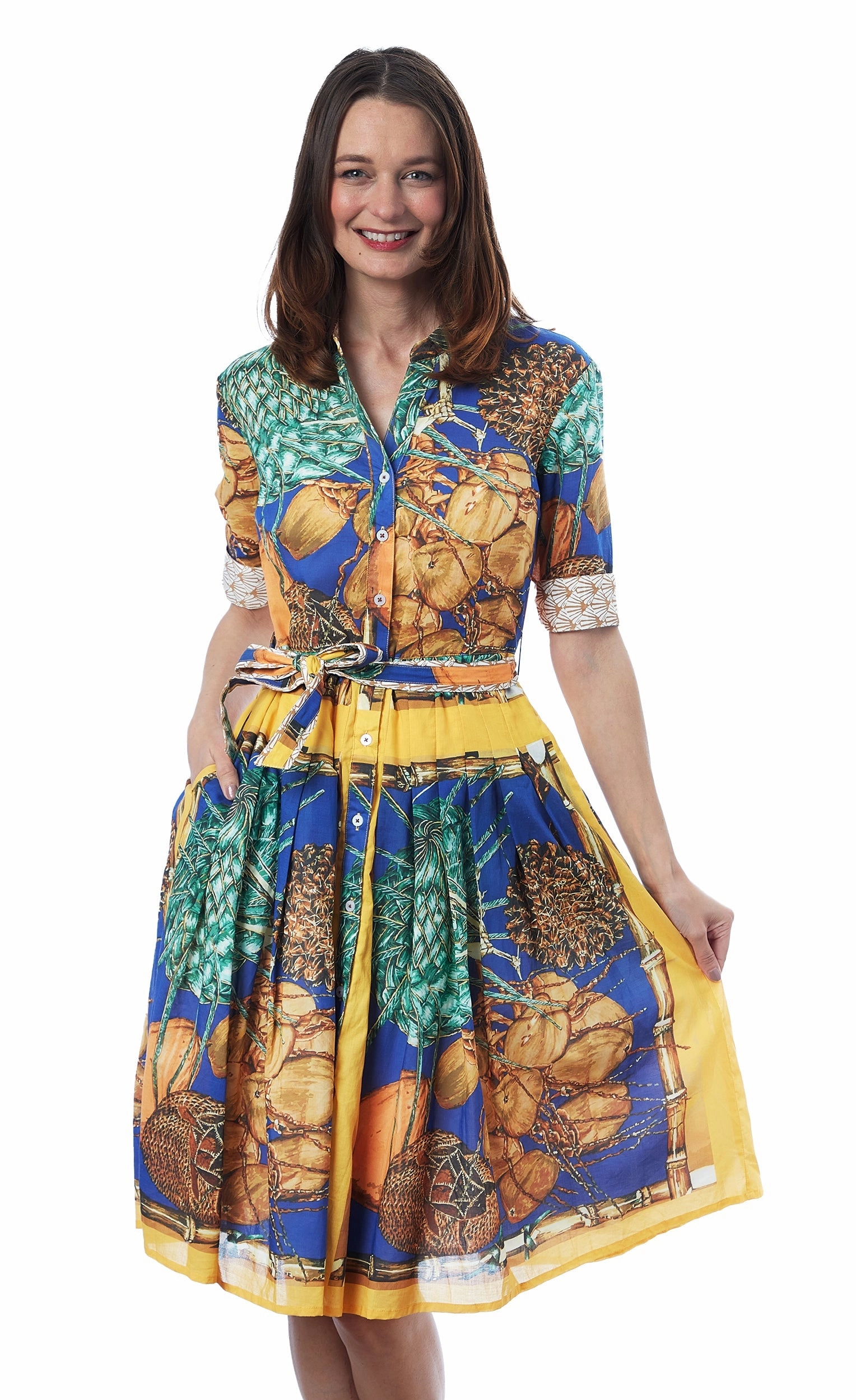 Mrs Maisel Dress - Coconut Print Timeless Touch