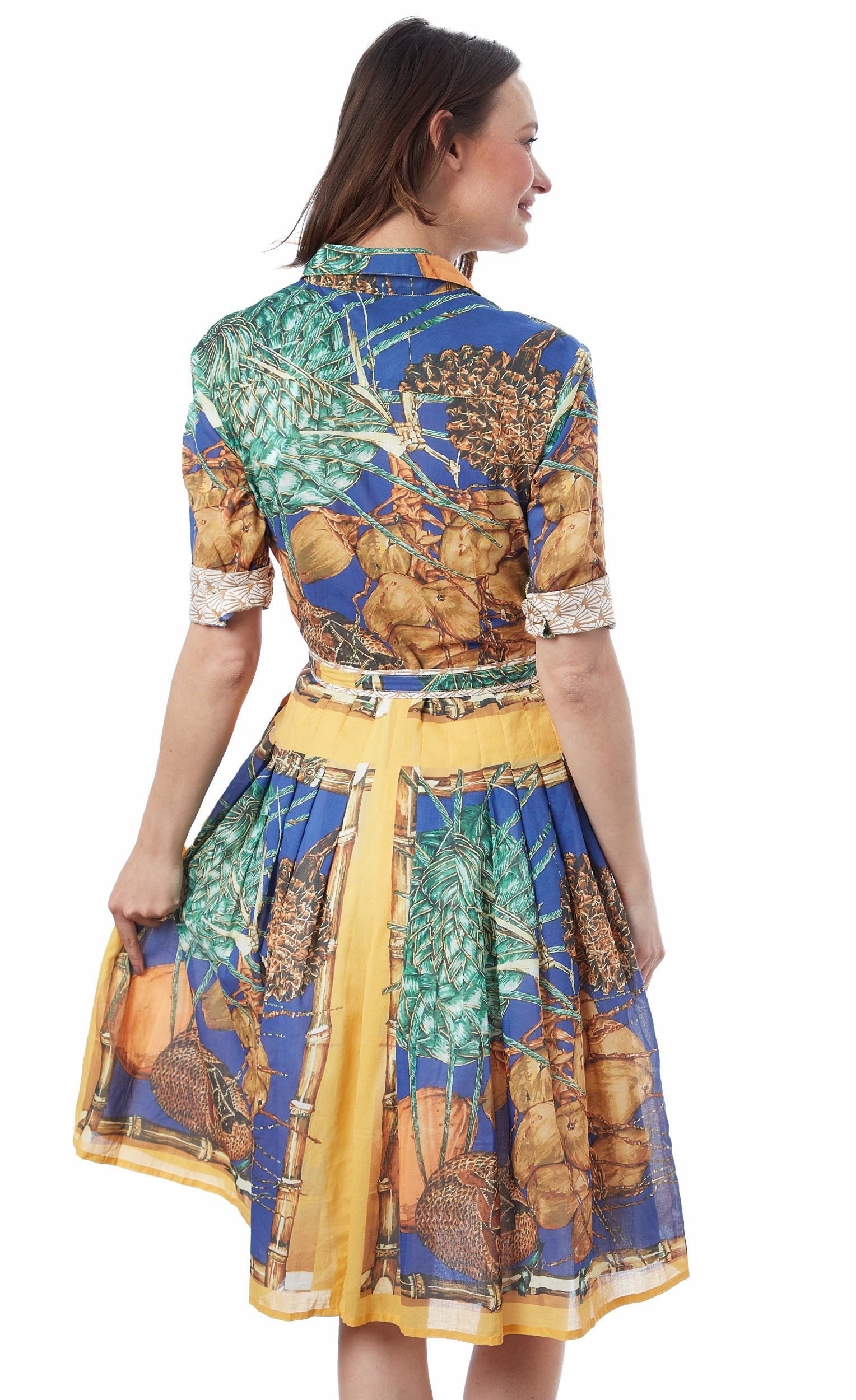 Comfy and Chic Polished Fit Mrs Maisel Dress - Coconut Print