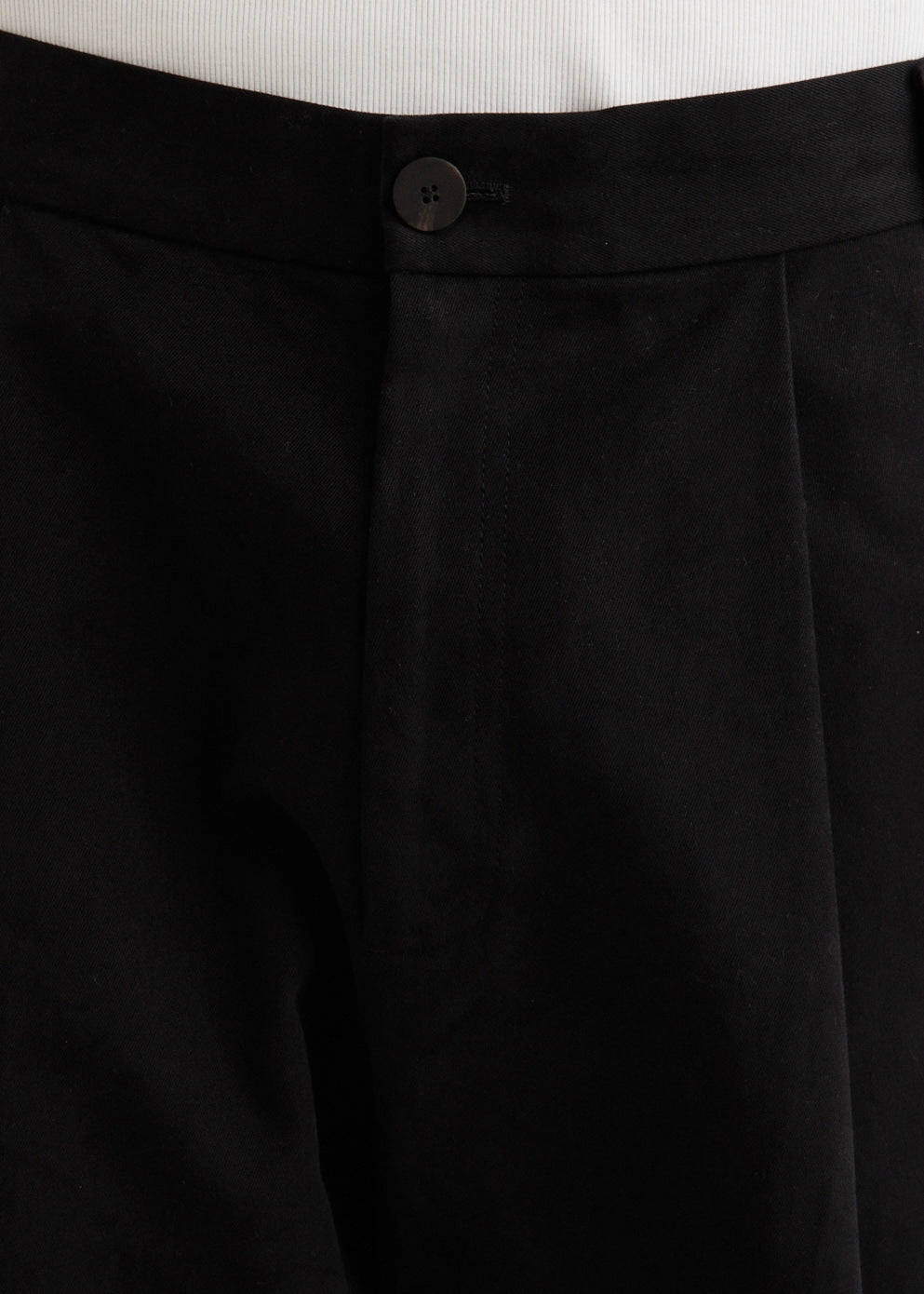 Dressy look Breathable Comfort Design Sorte Deep Pleat Volume Pants