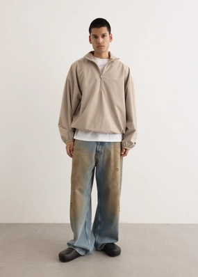 Sporty Nylon Half Zip Casual Fit