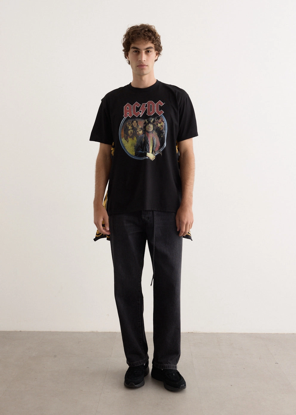 Silk Scarf AC/DC T-Shirt Casual Essential Wear MinimalBranding