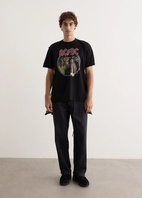 Silk Scarf AC/DC T-Shirt Casual Essential Wear MinimalBranding