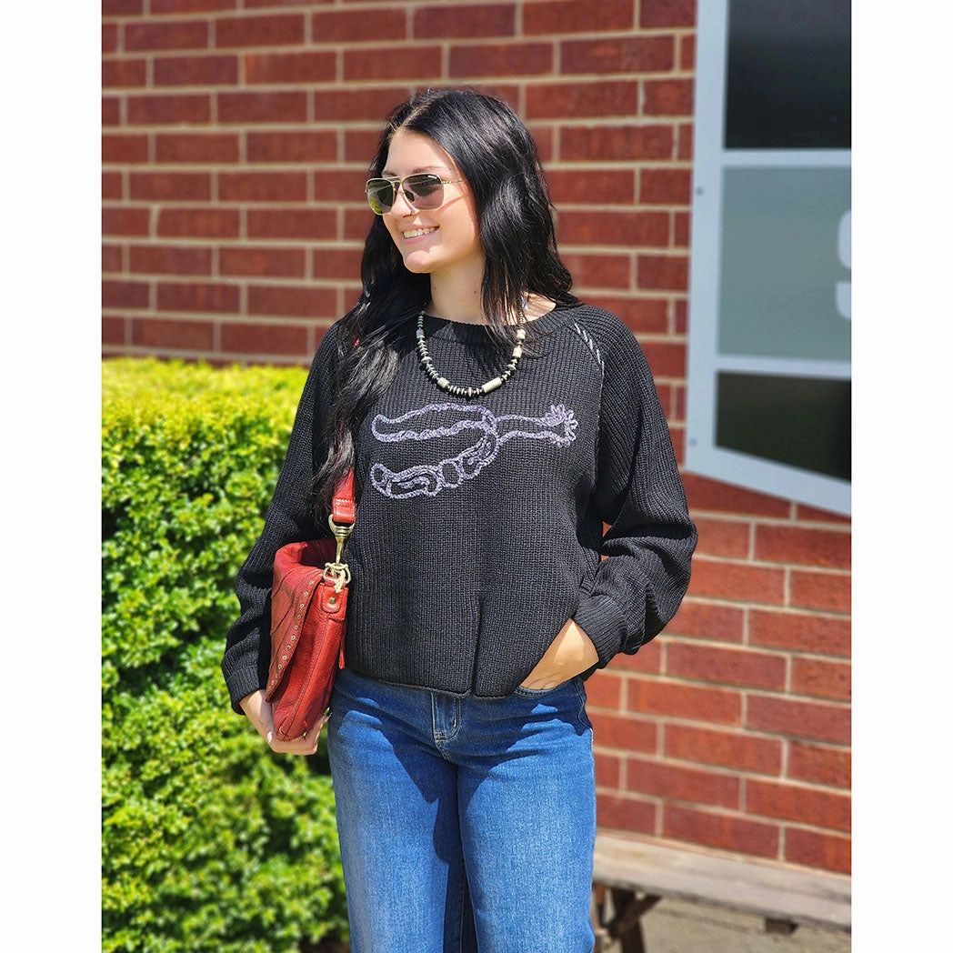 Printed Blouse QuickDryConstruction Spur On Sweater