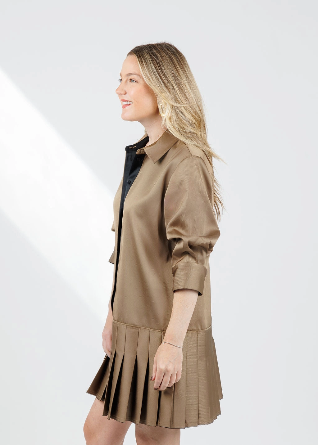 Regina Short Sleeve Mini Dress - Bronze Multi Pure Piece