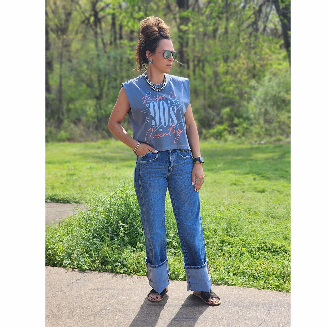 Vervet High Rise Cuffed Baggy Wide Leg Modern Minimalist Urban Explorer Everyday Wear