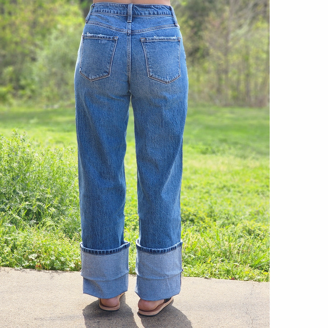 Versatile Winter Warmth Bold Traveler Gear Vervet High Rise Cuffed Baggy Wide Leg