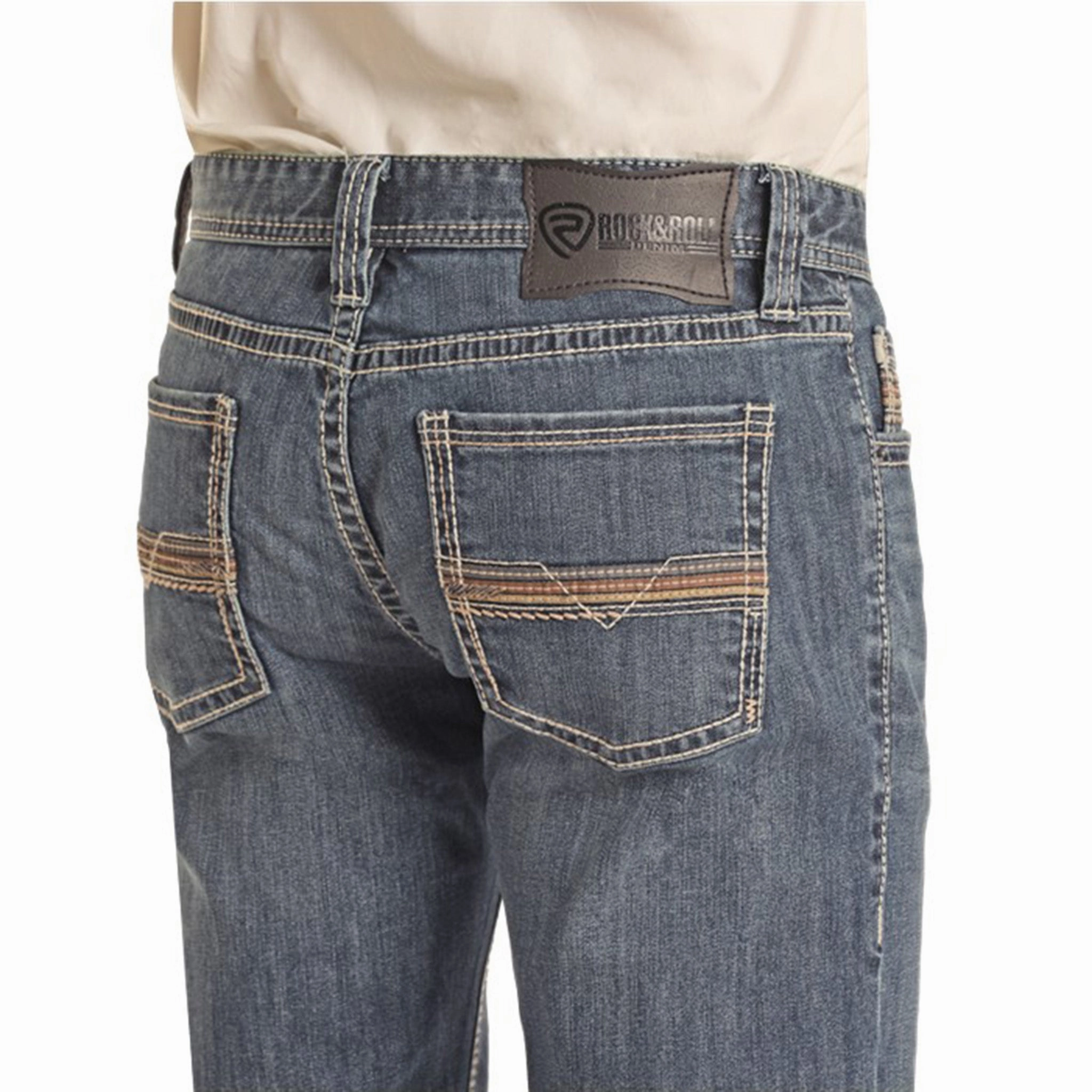 Total Fit Stylish Adult Fashion Rock & Roll Men's Slim Fit Revolver Jean