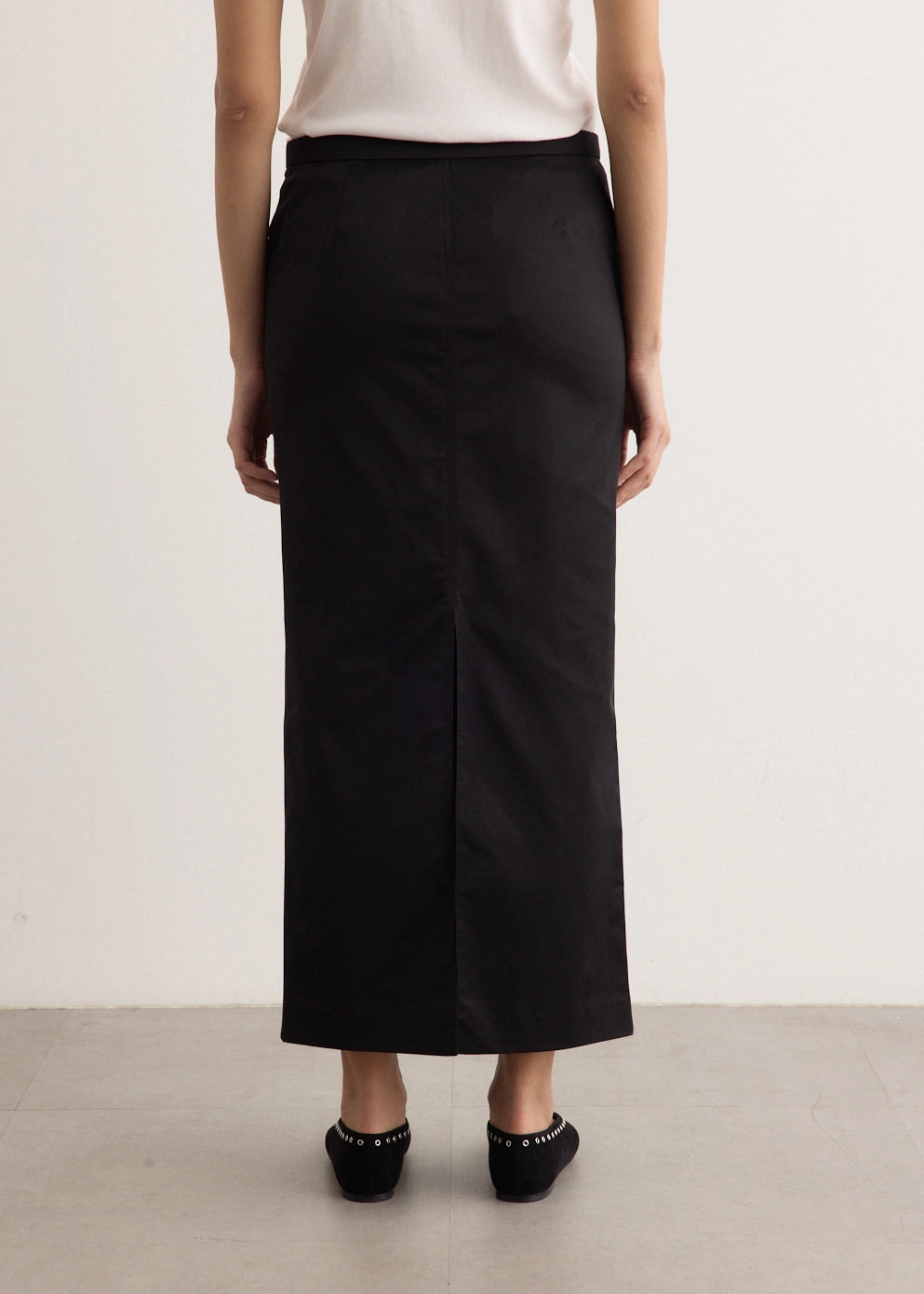 Straight Skirt Matte Texture Elevated Casual