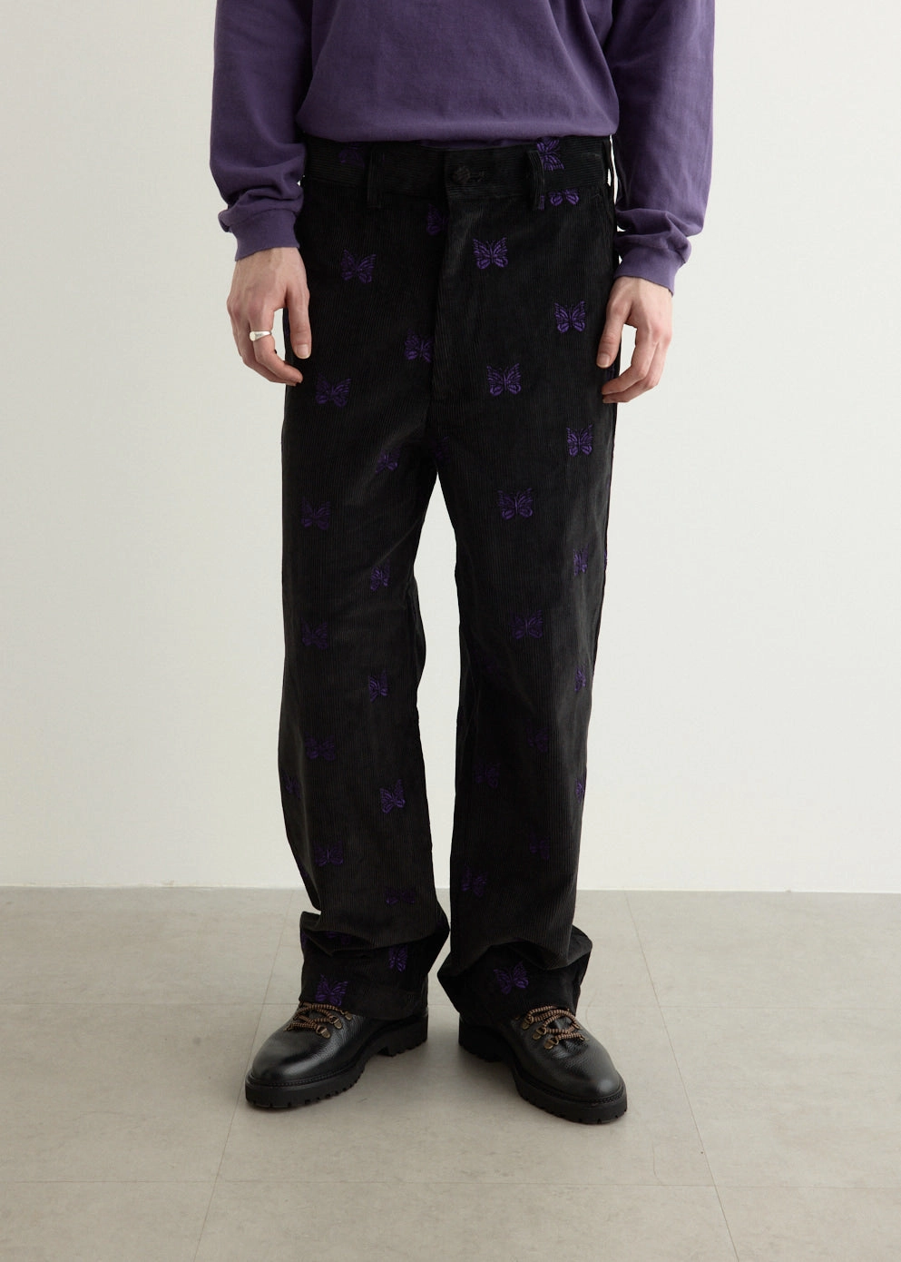 Urban Ready Timeless Style Straight Trouser - Papillon Emb. Corduroy