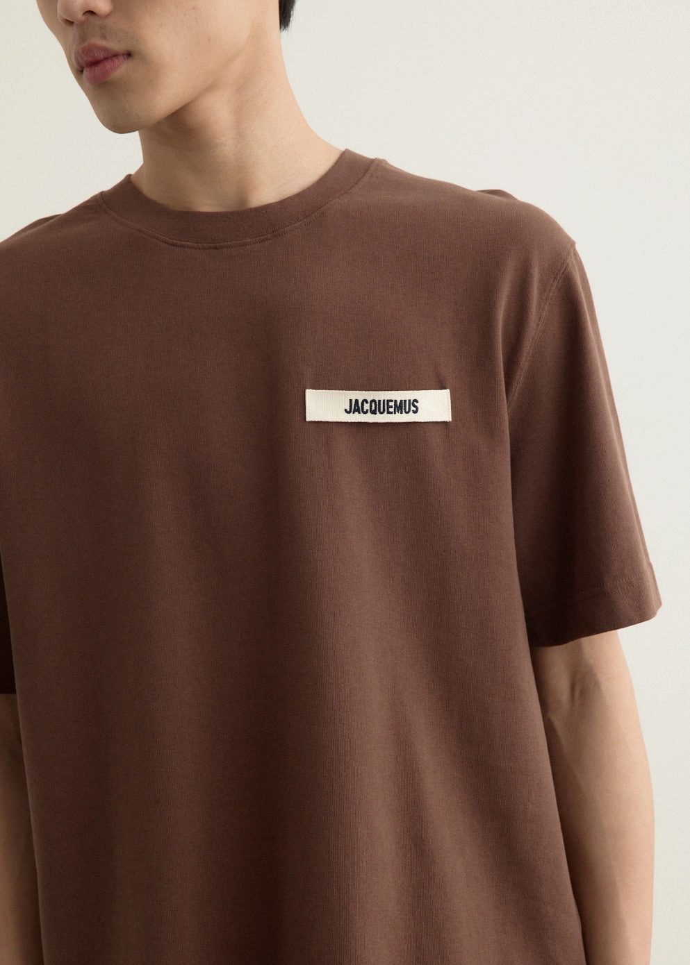 Tagless Design skinny but not tight Le T-Shirt Gros Grain