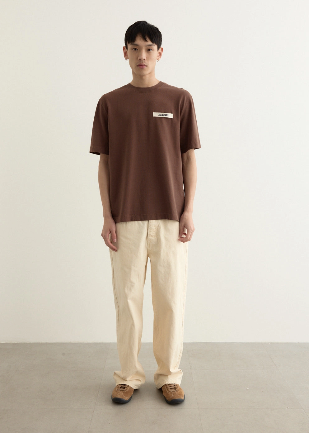 Le T-Shirt Gros Grain Layered Collar Structure