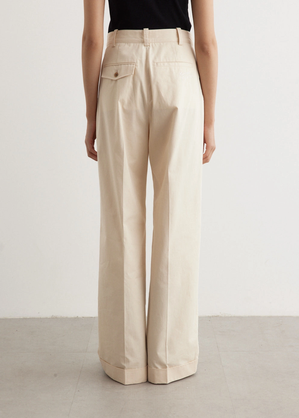 StretchWaistband Double Pleats Pants