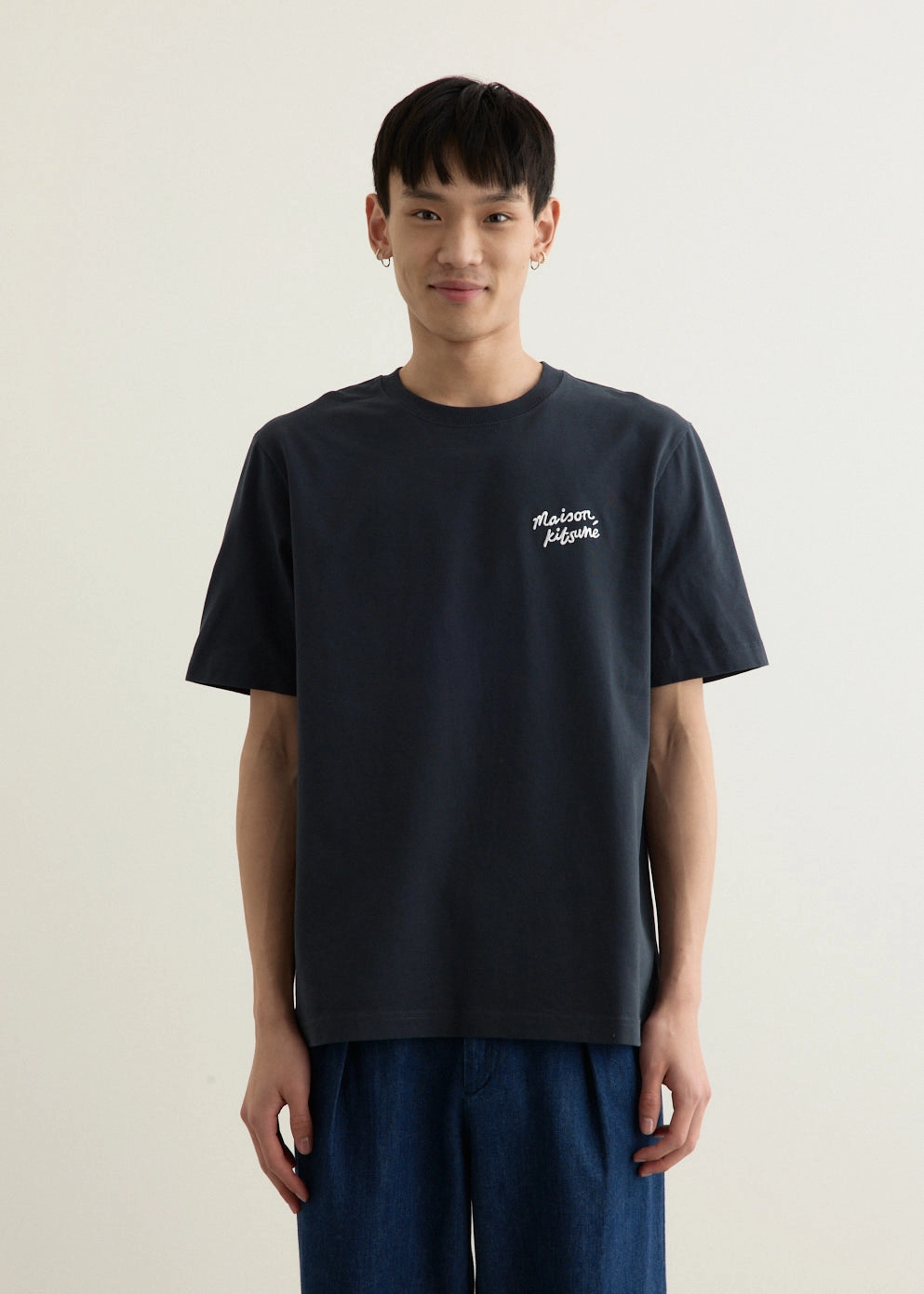 Sweat Absorbent Sporty Comfort Fit Handwriting Comfort T-Shirt