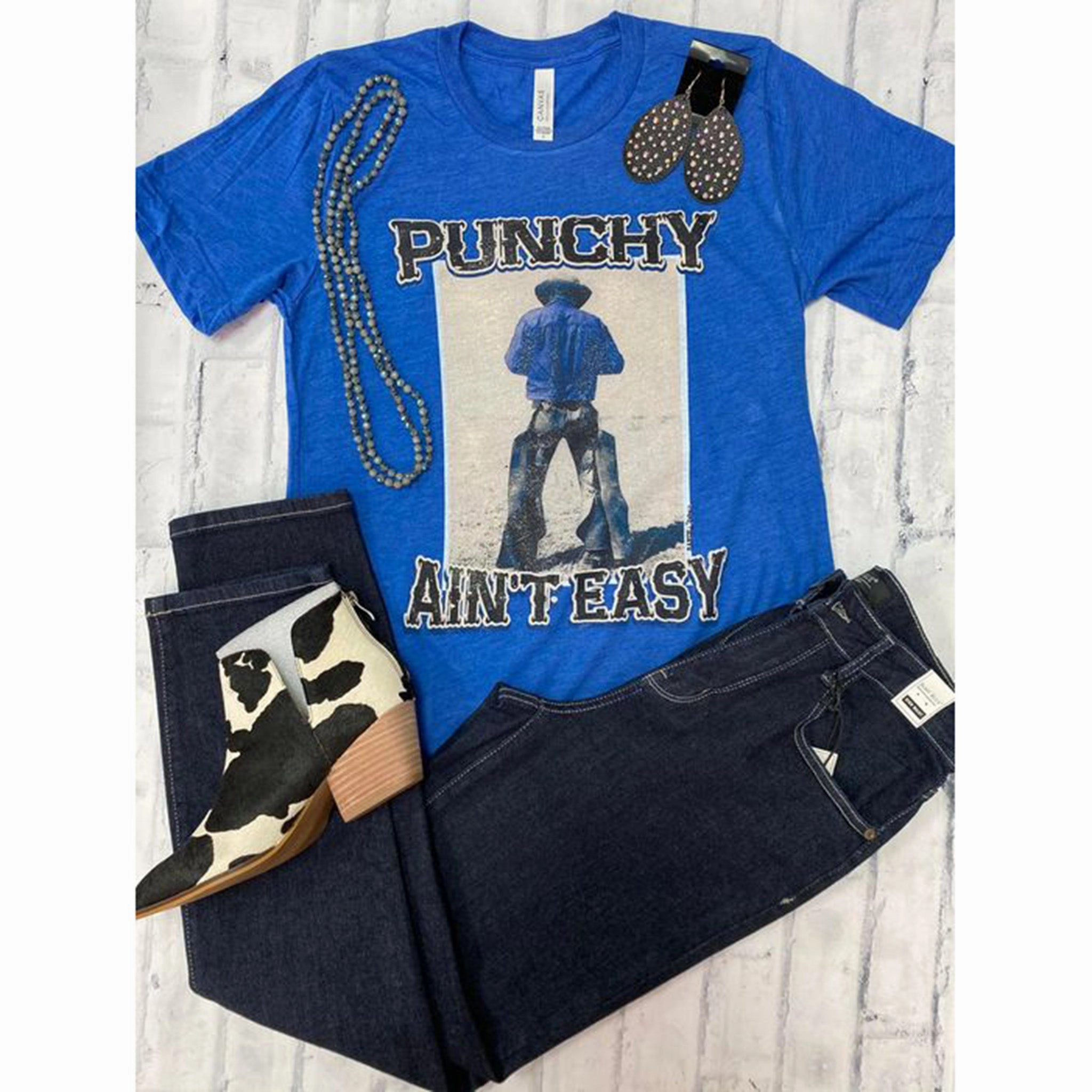 Punchy Ain't Easy Tee UltraSoftLining Relaxed Fit Shirt