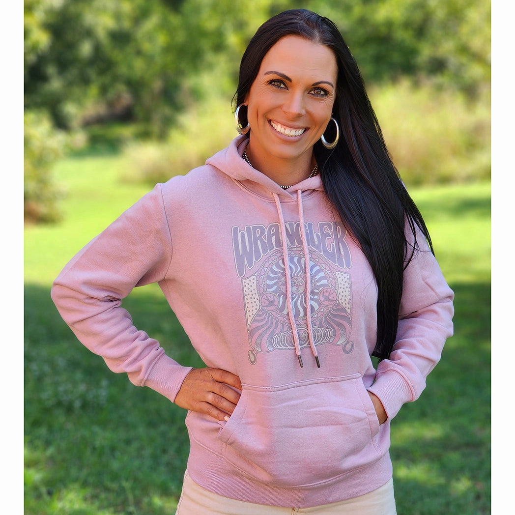 Convertible 2 In 1 Function Stretch Material Wrangler Women's Lilac Graphic Hoodie