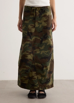 Luxury Feel Bold Edge String Fatigue Skirt
