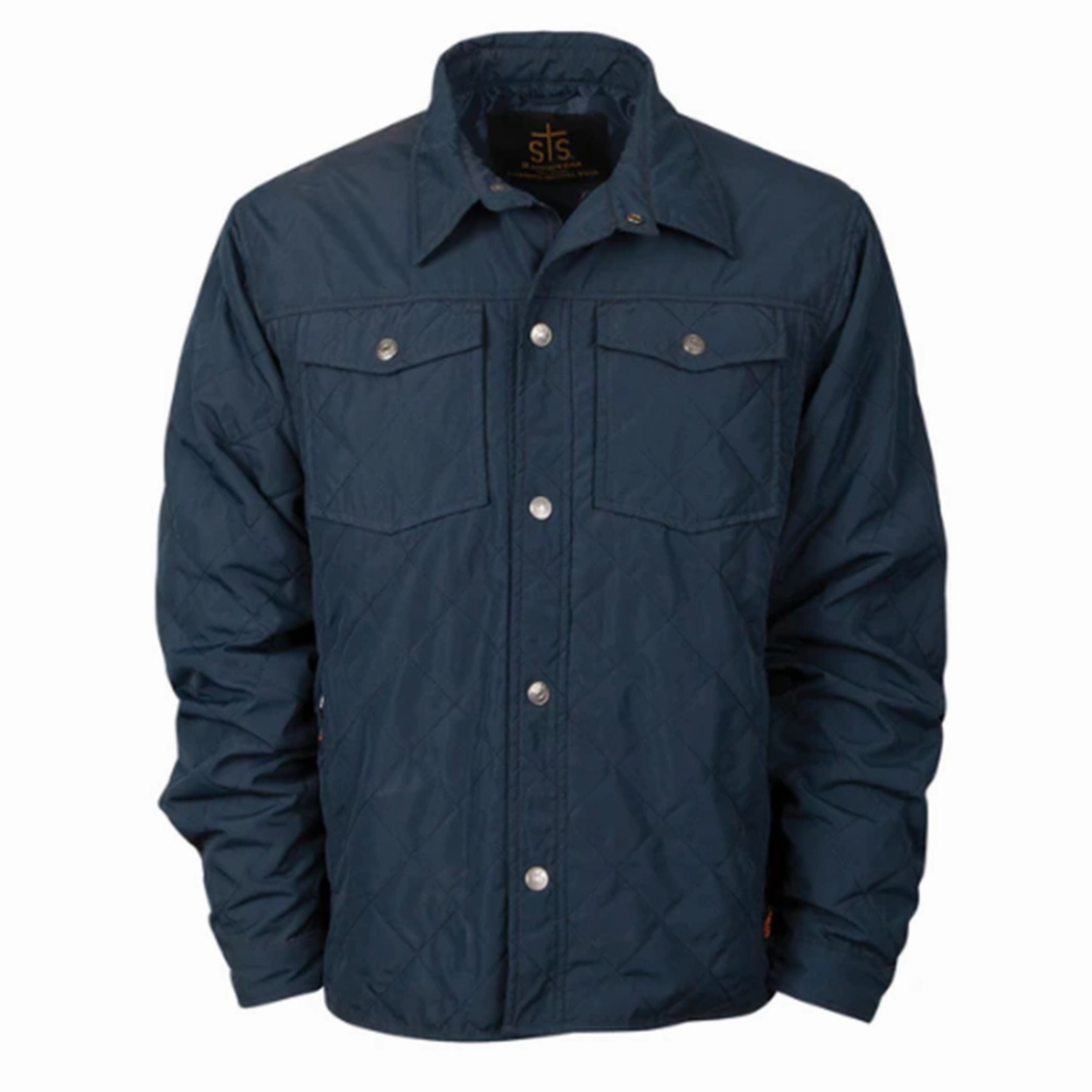 STS Ranchwear Men's Cassidy Steel Blue Jacket Ripstop Fabric Technology