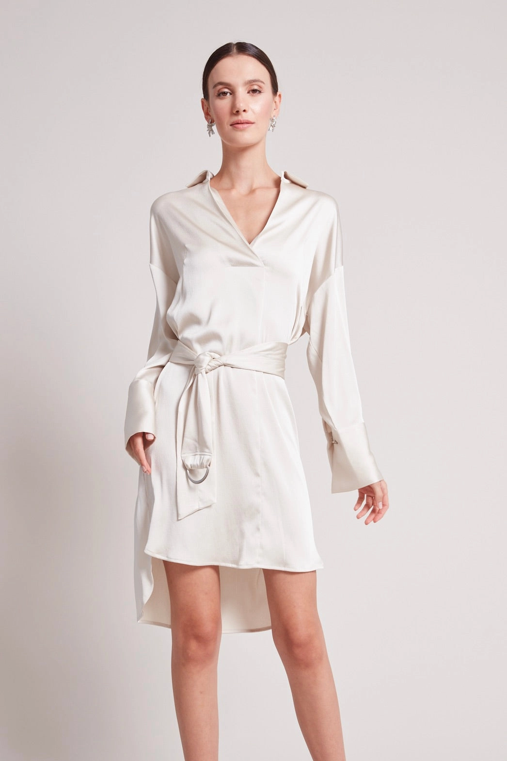 Layered Comfort Kyoko Pullover Dress - Champagne