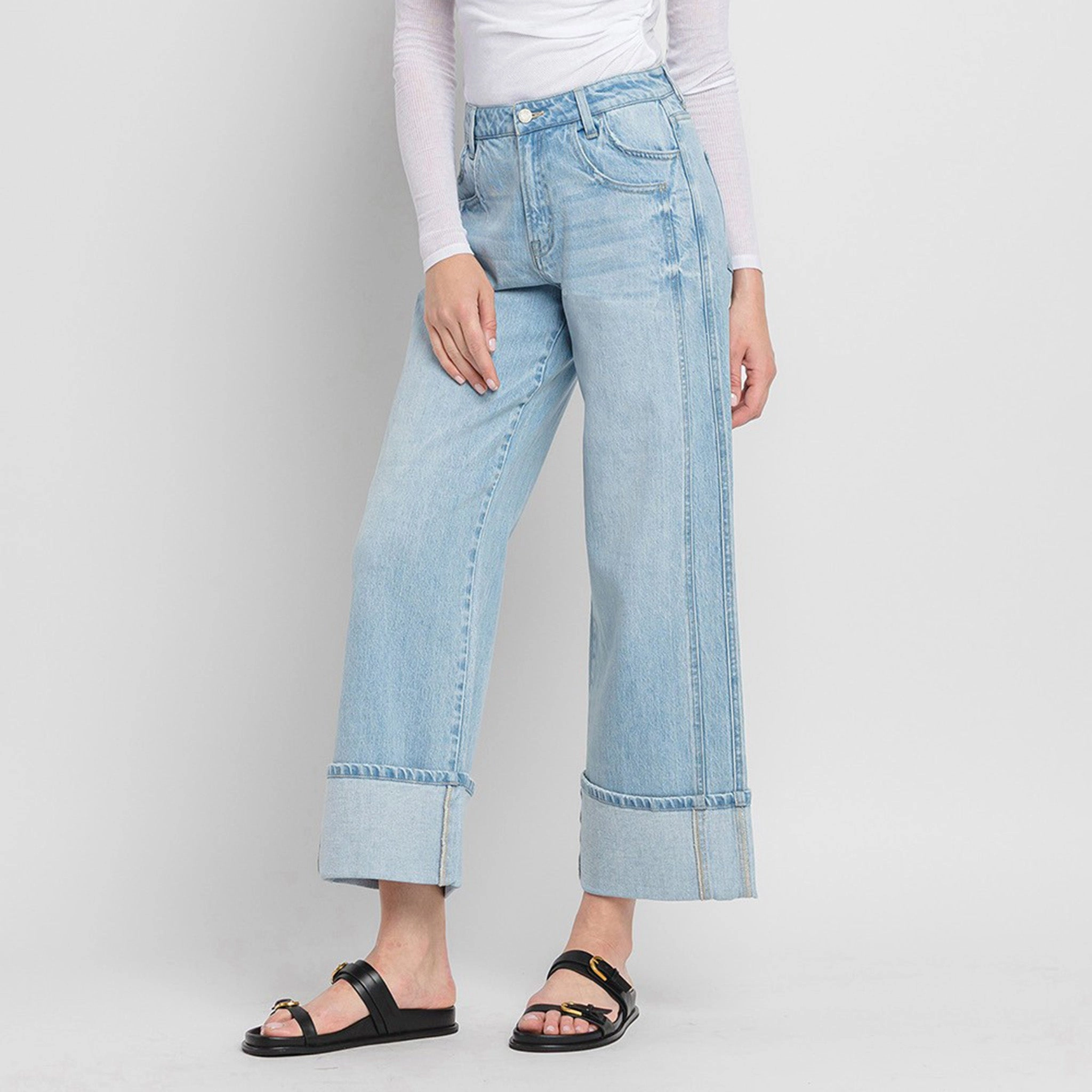 Easy Match Flying Monkey Women's High Rise Cuffed Jean