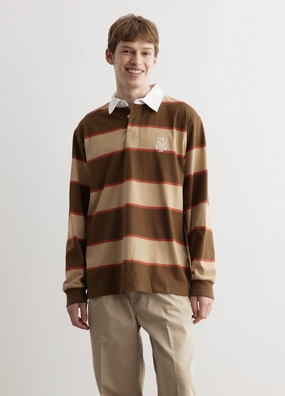 Corporate Retreat Long-Sleeve Wilt Rugby Shirt