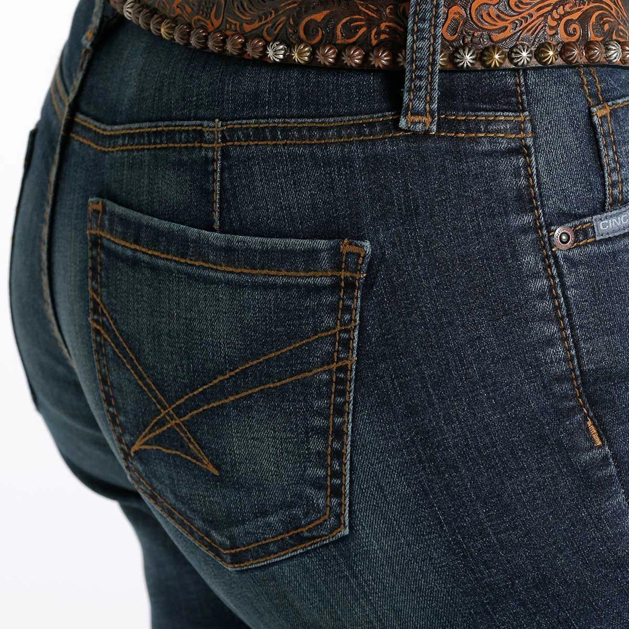 Cinch Lynden Dark Stone Trouser Jeans Chill Vibe Low Impact Dye