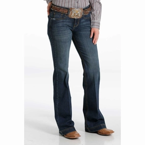Low Maintenance Denim Natural Look Cinch Lynden Dark Stone Trouser Jeans
