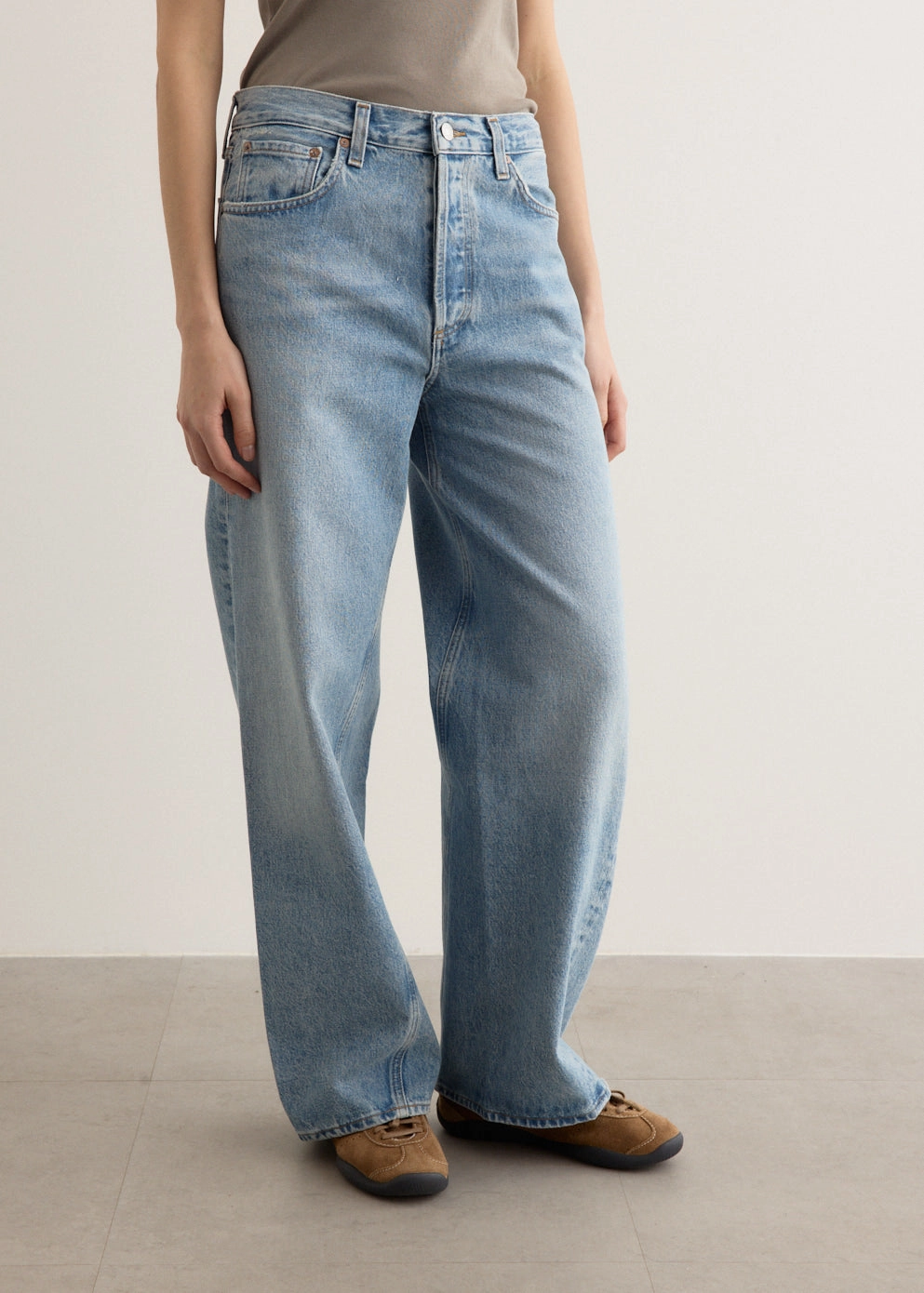 Twist Low Slung Baggy Jeans Weekend Ready