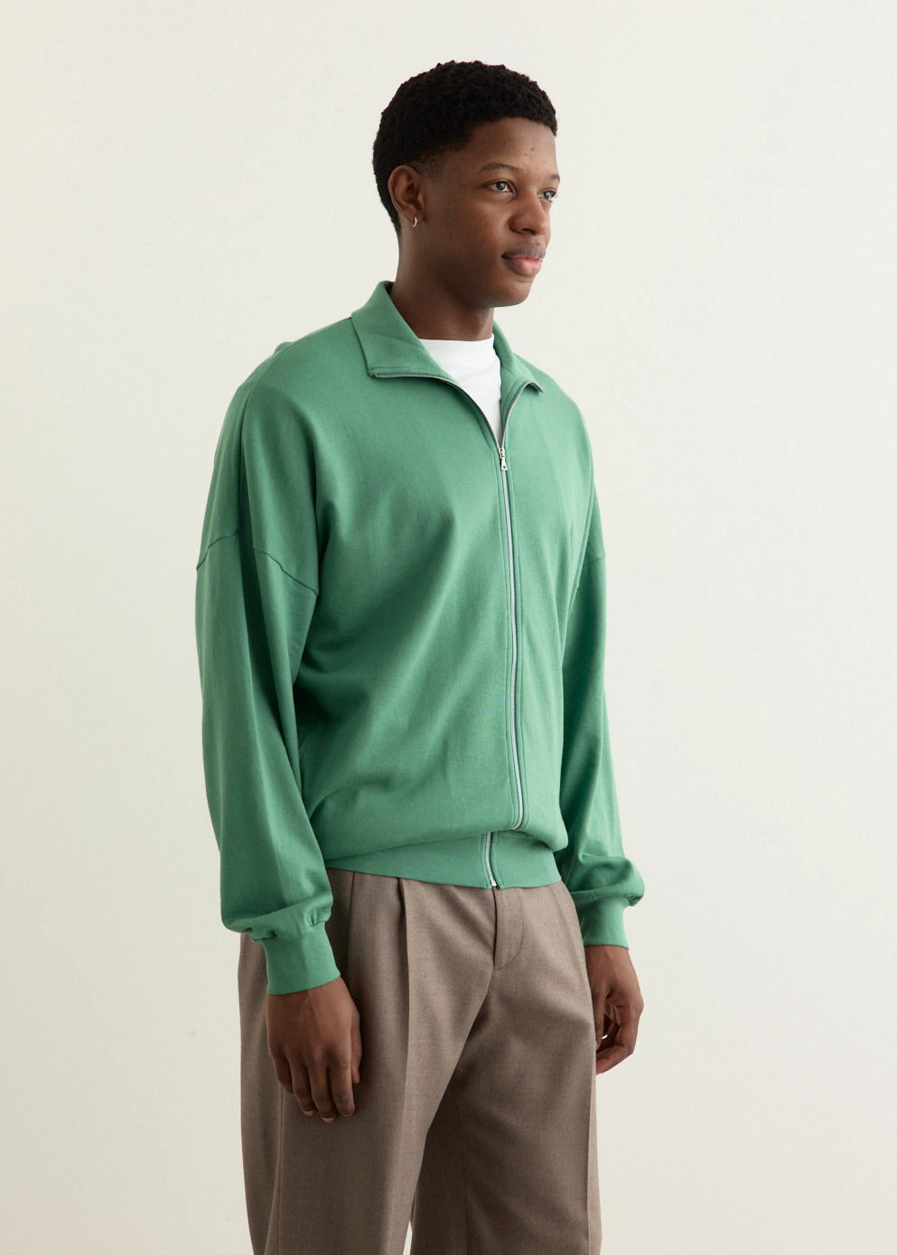 Perfect Knitwear Super High Gauge Sweat Zip Blouson