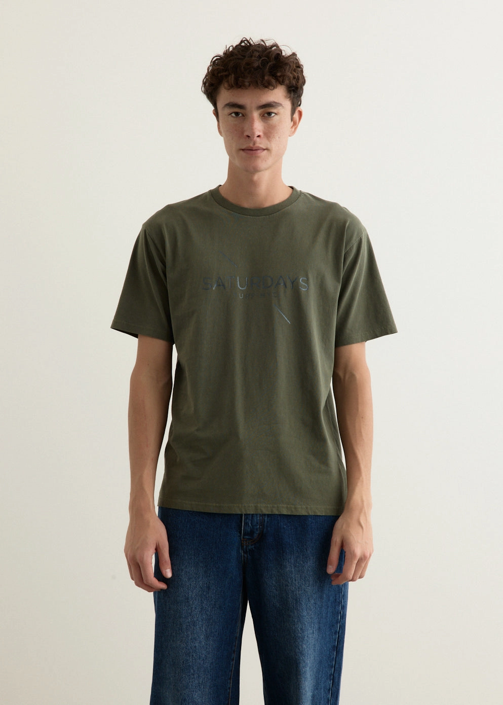 Sporty Look Surf Pigment Dye Short Sleeve T-Shirt