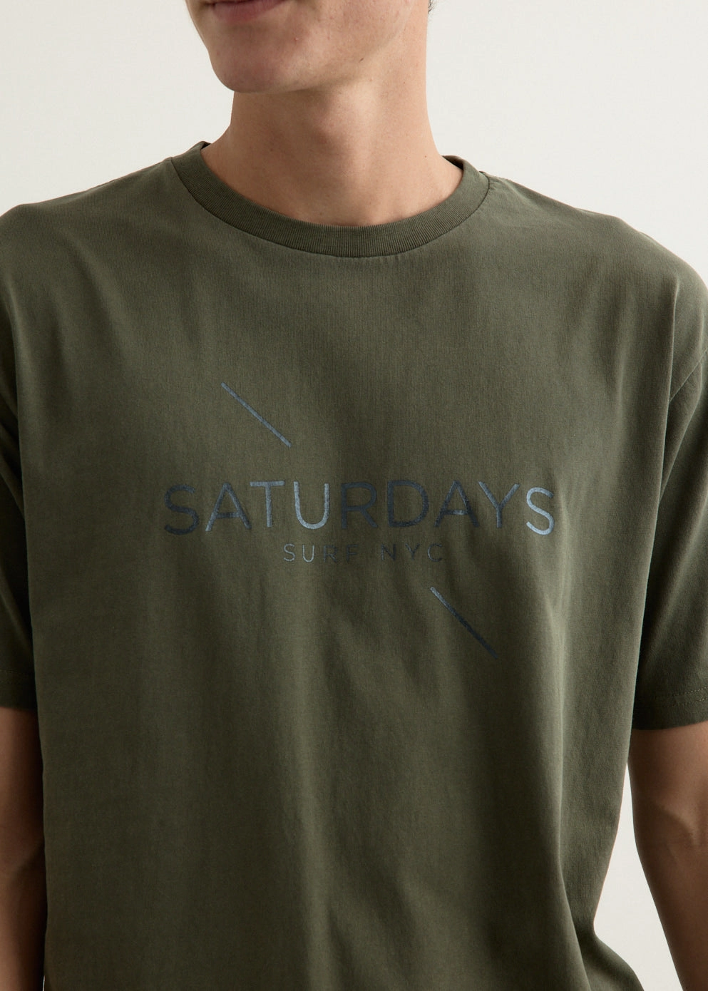 Fashion-Forward Look Surf Pigment Dye Short Sleeve T-Shirt