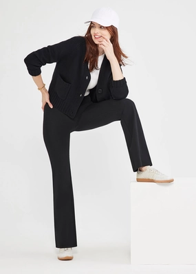 Susie Flare Shaping Legging - 360Sculpt? Cotton - Black Snug Comfort