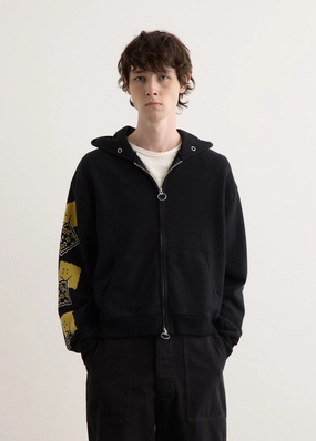 Chill Mode SWT Knit ZIP-UP GYM Parka (PECKISH RAINBOWY)