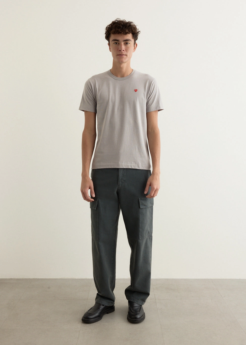 T314 Small Heart T-Shirt Anti Pill Surface