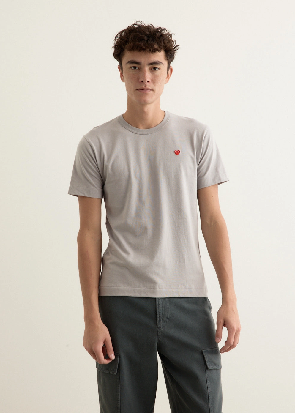 T314 Small Heart T-Shirt Durable Colorfast Finish