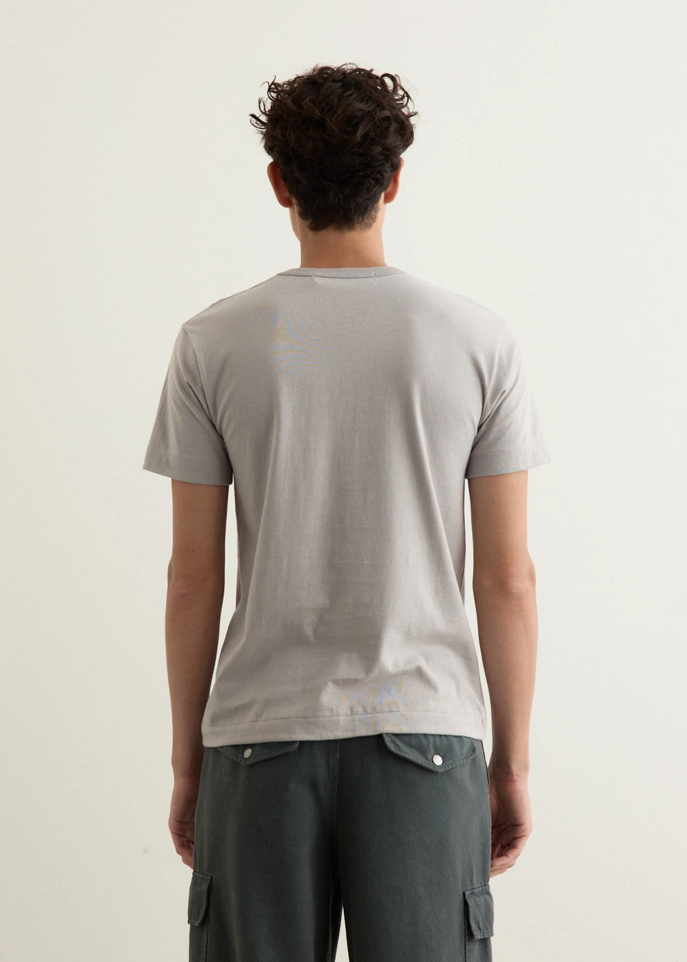 Garment Washed Texture T314 Small Heart T-Shirt