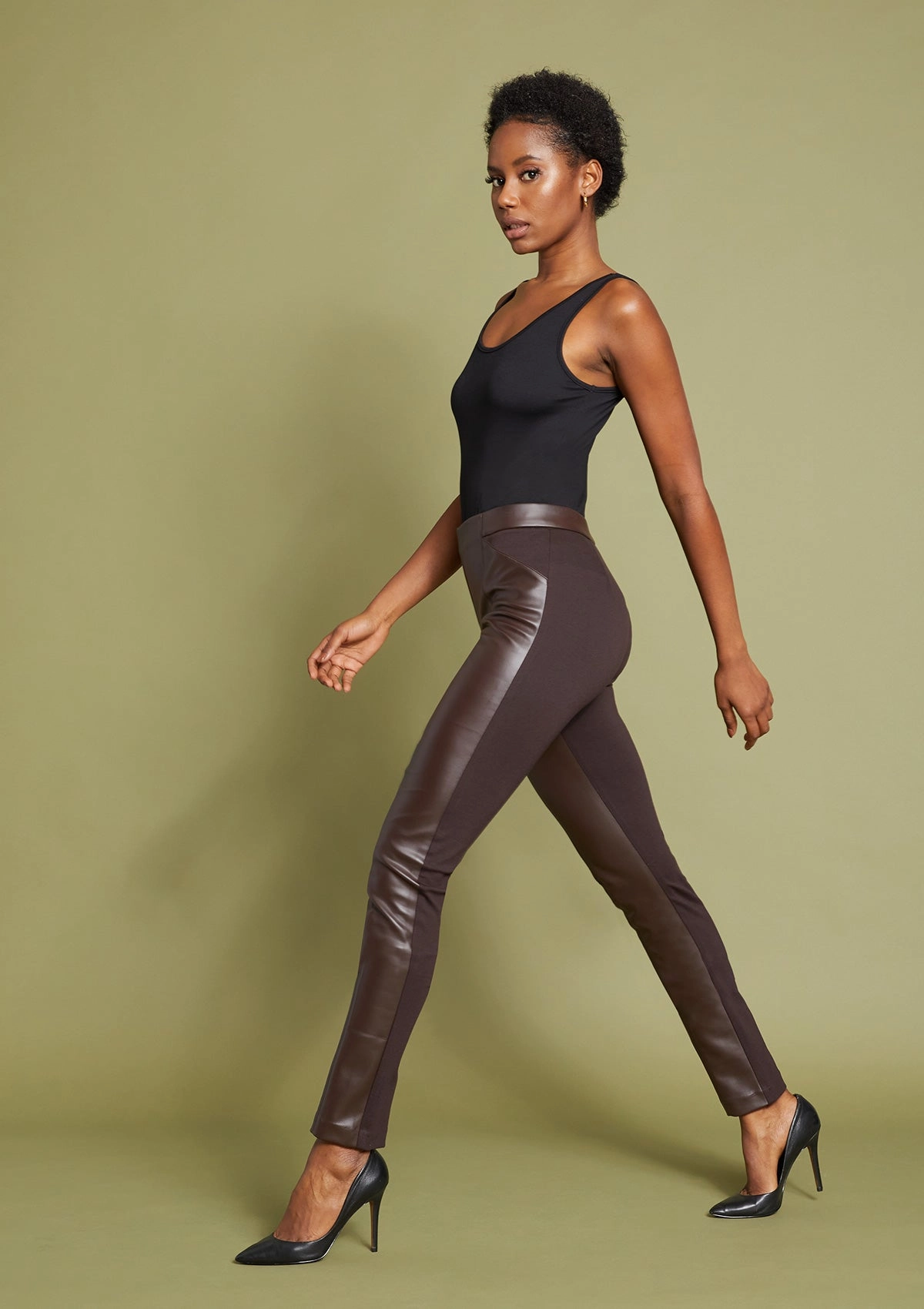Chic Look Tall Sandra Faux Leather Legging