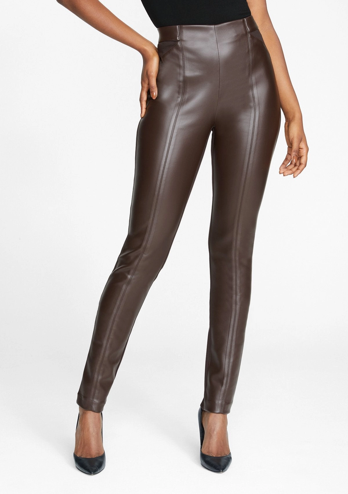 No Bulk Tall Sandra Faux Leather Legging