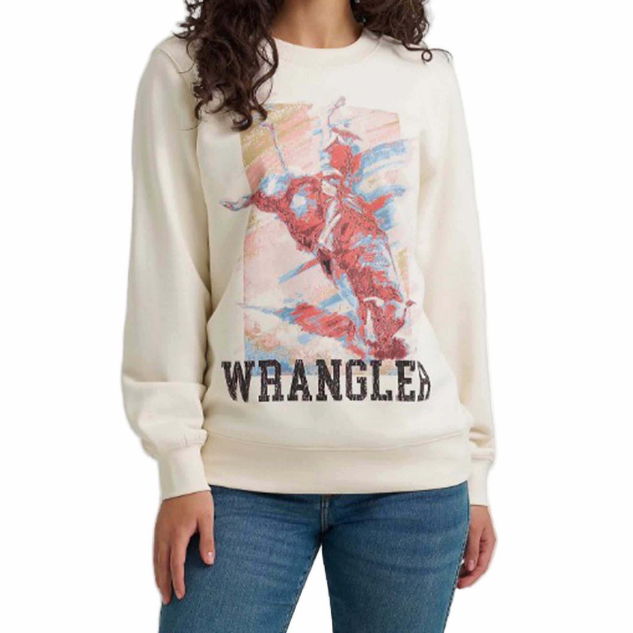Multi Pocket Utility Wrangler Women's Bucking Horse Crewneck