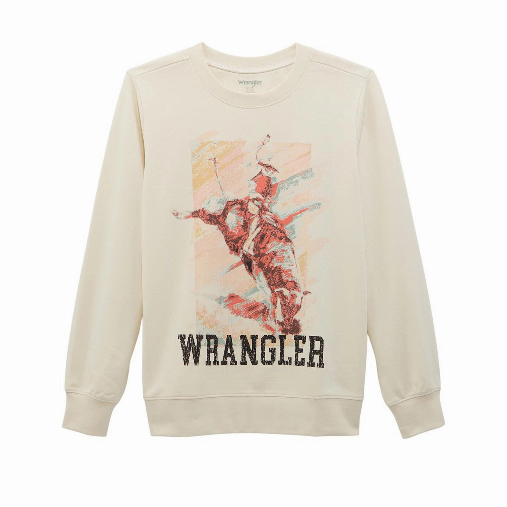 Wrangler Women's Bucking Horse Crewneck Ergonomic Silhouette