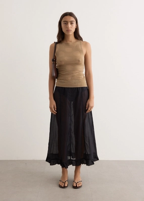 Andolini Skirt Sheer Overlay investment piece