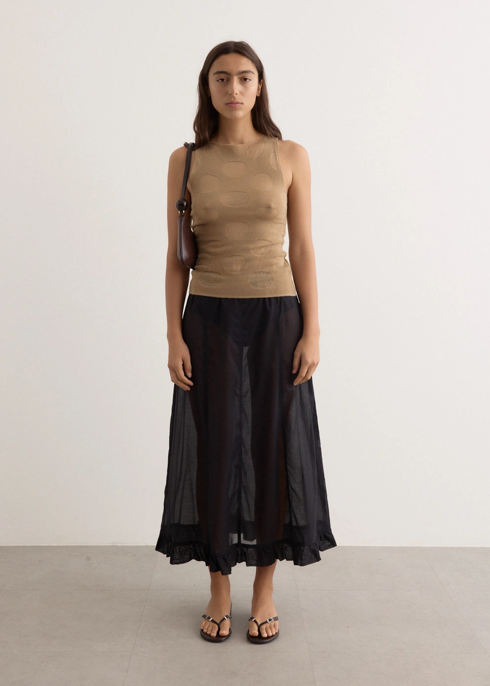 Andolini Skirt Sheer Overlay investment piece