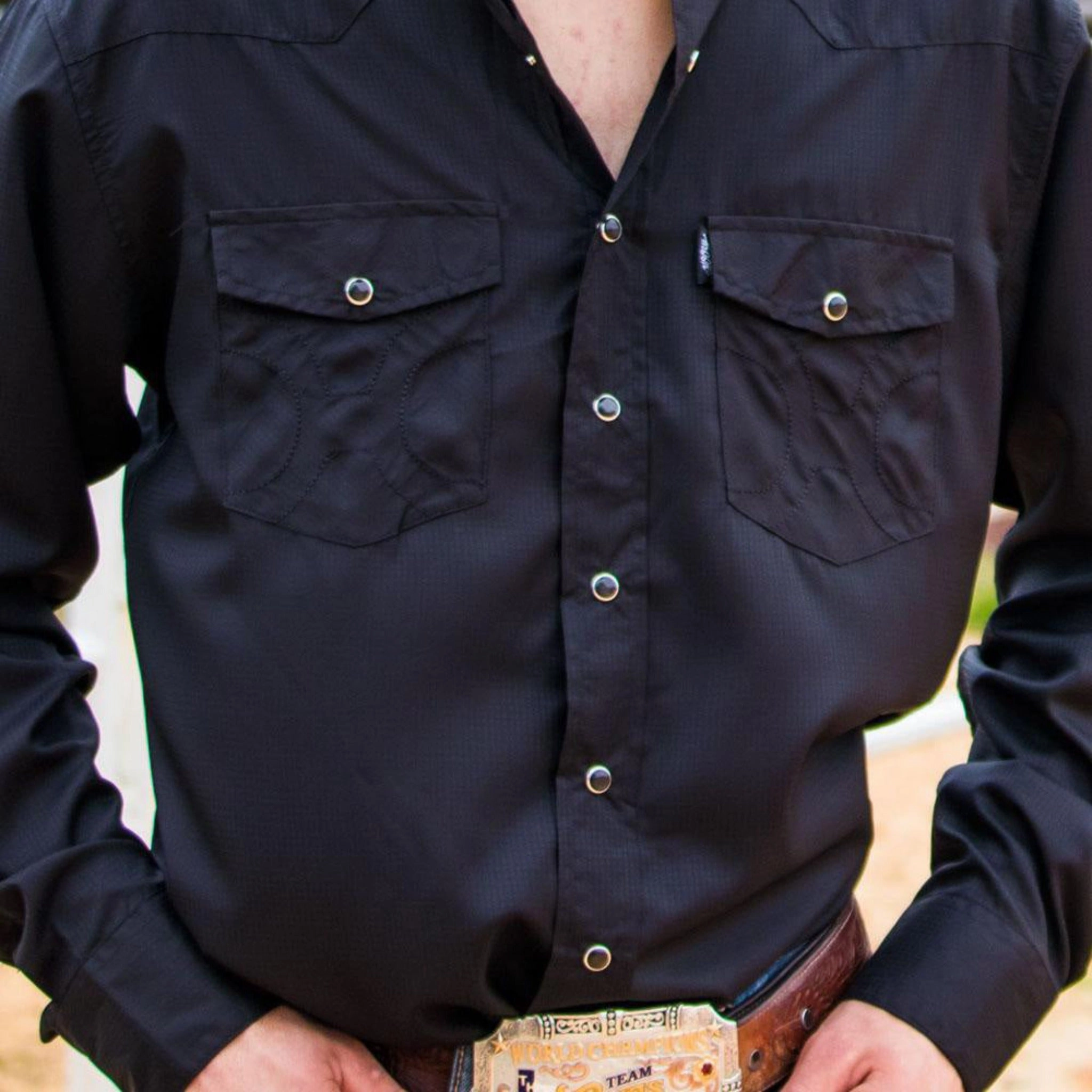 Hooey Men's SOL Black Shirt Soft Texture Odor Resistant