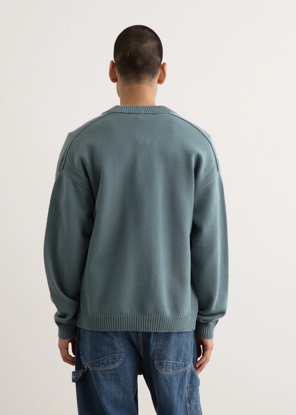 Windproof Construction Bold Fox Head Patch Comfort Cardigan