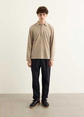 Easy Access 2 Pleats Tapered Denim Pants