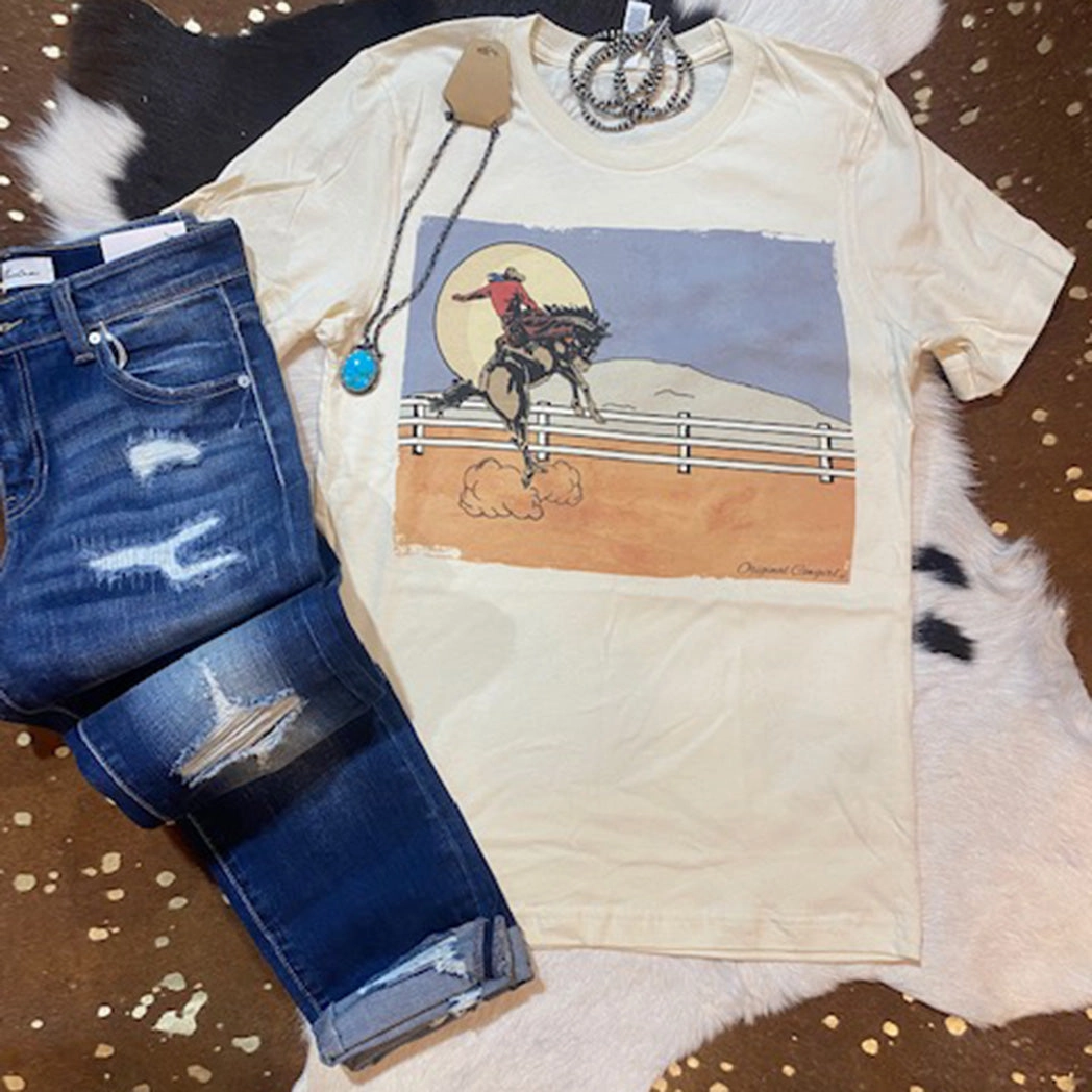 Moonlight Cowboy Tee NonRestrictive AntiSnagYarnProcessing