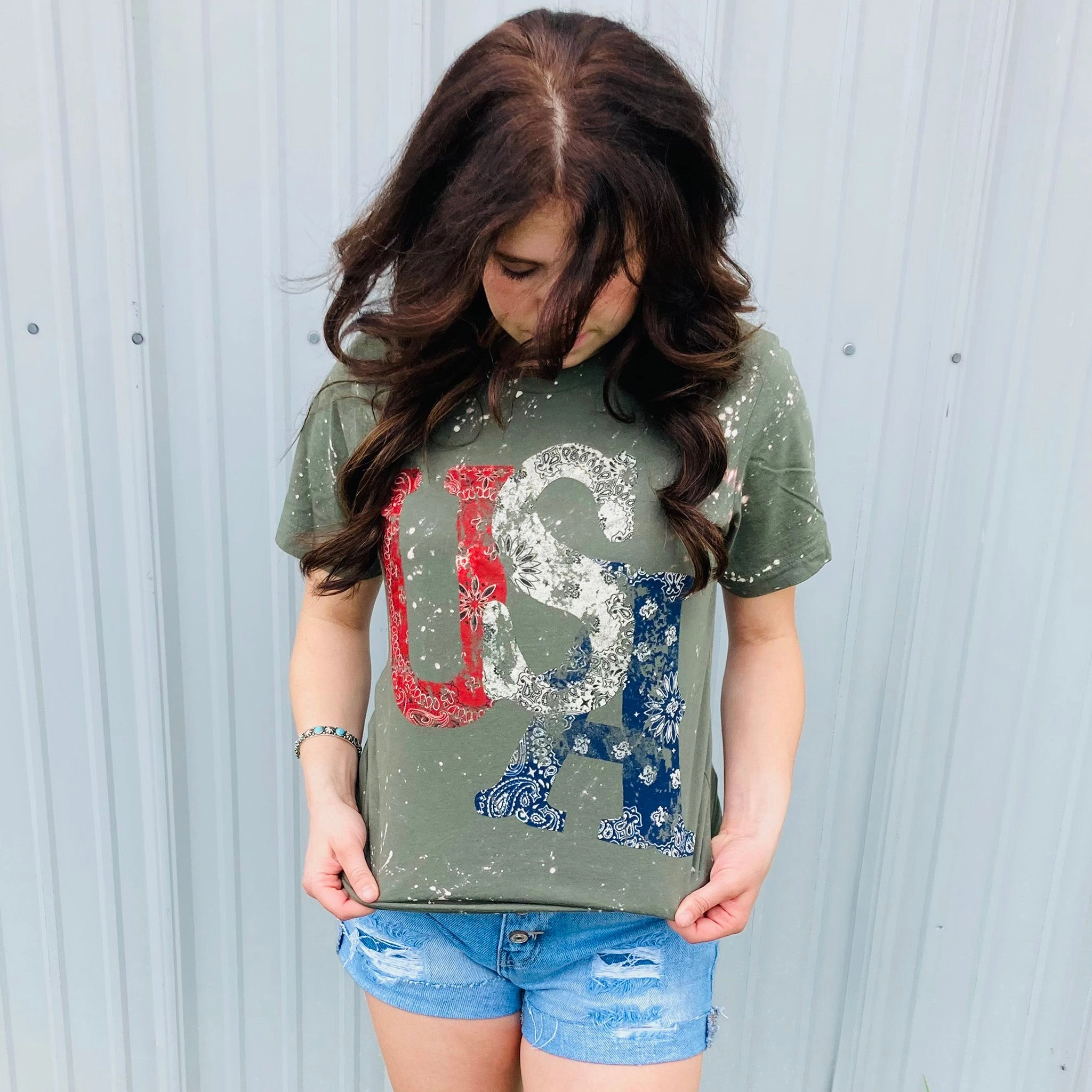 USA Military Tee LoopwheelFabric SelfFabric Binding