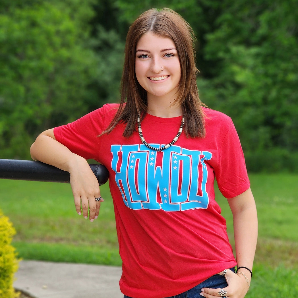 Durable Interlock Stitch Texas True Threads Women's Howdy Stars Tee