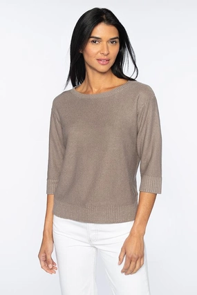 Textured Easy Pullover Comfortable Look